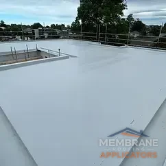 New flat roof installation