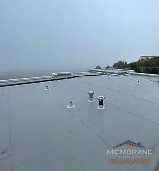 Butynol roofing project Wellington - waterproofing membrane application