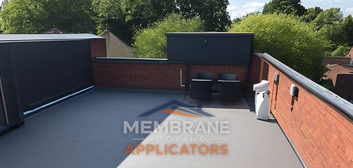 TPO membrane installation on commercial building - heat-welded seams for superior waterproofing
